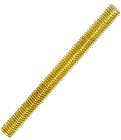1 Stück Messing-Gewindestangen, M14-Gewinde, 200 mm lang, für mechanische Geräte, Ankerbolzen, U-Bolzen und mehr.