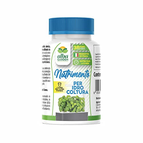 Albagarden Concime Per Coltivazione Idroponica E Idrocoltura - Fertilizzante Ideale Per Serra Indoor Coltura Pianta Polvere Da 100 ml