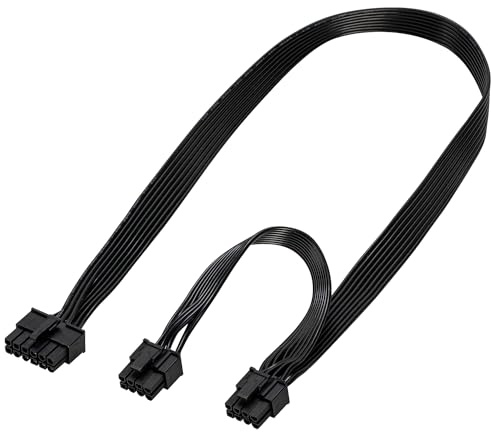 YieJoya PCIE Kabel für Be Quiet, PSU 12 Pin Stecker auf Dual PCIe 8 Pin (6+2) Stecker Stromversorgung für be quiet Power Supply