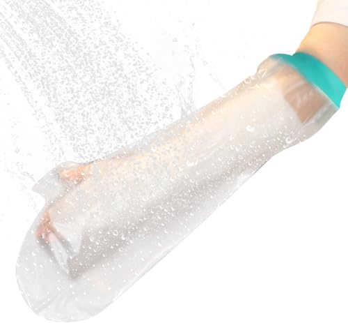 CIVJET Cast Covers for Shower Arm, Waterproof Cast Cover Arm for Swimming, Cast Shower Cover, Water Proof Cast Protector for Adult, Sleeve for Showering, Elbow, Hand (Diameter - 6.3)