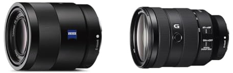 Sony SEL-55F18Z Zeiss Standard Objektiv (Festbrennweite & FE 24-105mm f/4 G OSS | Vollformat, Standardzoomobjektiv (SEL24105G)