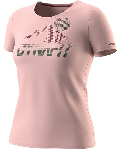 DYNAFIT Donna Transalper Graphic Maglietta, Pale Rose, M