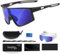 konqkin Sportbrille-Herren-Damen-Fahrradbrille-Schnelle Brille-Polarisierte-Sonnenbrille-Rennrad Brille-Sunglasses-Men-Women-UV400 Schutz-Ski Brille-Mtb Brille-für Radfahren Skifahren Fahrrad