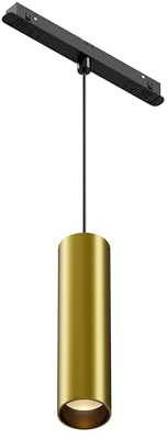 Maytoni Moderne Pendelleuchte für Magnetisches Schienensystem Exility Focus LED LED incl. Schwarz und Messing aus Aluminum Dimmbar 12W für Küche, Schlafzimmer, Wohnzimmer, Esszimmer, Lobby