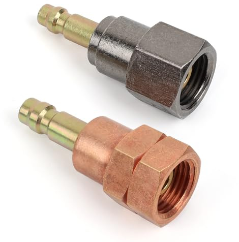 YBMTE Upgraded Plug Parts for Cutting/Welding Torch Quick Connect Fittings | Machine Side Male for Oxy Acetylene Quick Connects Fittings males | Fit QDB10 9/16-18 UNF-B threading | Reduce the Cost