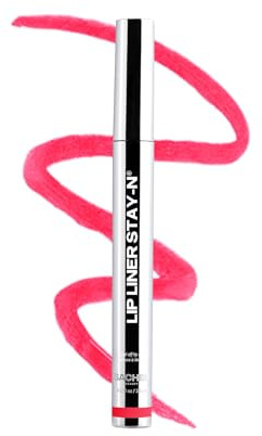 Sacheu Lip Liner STAY-N Peel Off Lip Stain - Long Lasting Waterproof Lip Tint with Hyaluronic Acid & Vitamin E – Transfer Proof Matte Finish, Vegan & Cruelty-Free (leftonRED)