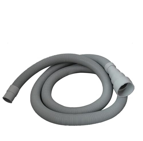 Förlängningsrör för maskinens universella， Tvättmaskinslang 1,5/3/2m Tvättmaskinslang PP Diskmaskin Vattenavfall Avloppsrör Förlängningsrör Hem Kraftig rörslang(1.5 M)