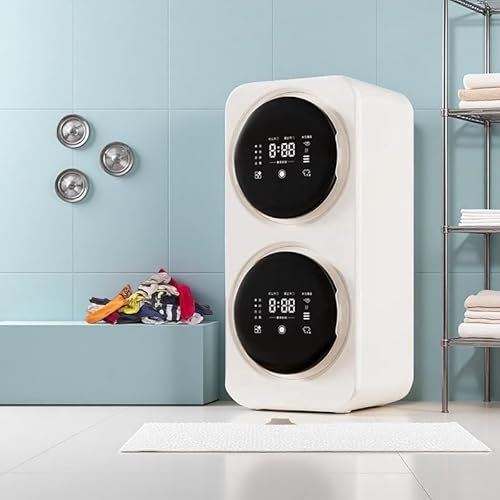 Mini Washing Machine 2 in 1 Stainless Steel Washer/Dryer Combo with Foldable Design for Travel, Ultra-Quiet Laundry Solution