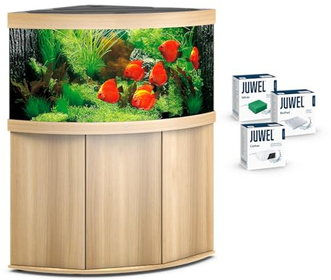 JUWEL Aquarium - Trigon 350 Kombination helles Holz Premium-Bundle