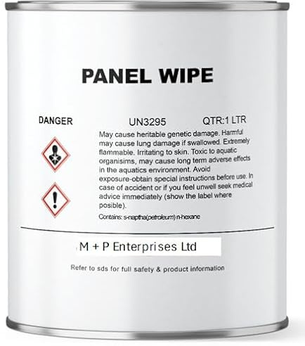 M + P PRO 1 Litre Fast Evaporating Pre Paint Panel Wipe Degreaser Solvent & Silicone Remover