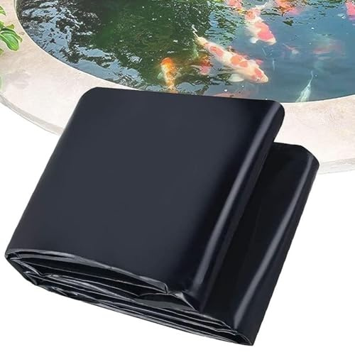 Revestimiento de estanque para patio trasero, membrana reforzada para un fácil corte, ideal para pequeños estanques preformados, cascadas, estanques de peces/koi y jardines acuáticos (2 x 6 m)