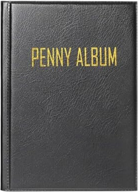 Penny-Album, Gepresstes Penny-Buch für 108 Münzen, 10,7x15,5 cm Münzsammel-Tagebuch, Pressed Pennies Taschenalbum, Geldorganizer, Sammelalbum für Elongated Münzen, Briefmarke, Souvenirs
