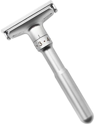 Yinhing Tondeuse à Barbe Manuelle avec netteté, Outil de Toilettage de Barbe Portable et Polyvalent pour Hommes, Design argenté pour Voyage et Utilisation (Type 1)
