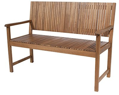 Siena Garden 2er Bank Falun, 59x122x90cm, Akazienholz, geölt in natur, FSC 100%