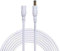 Liwinting 2 Metros Cable de Extensión 2.1mm x 5.5mm Plug DC Macho a Hembra Conector para Adaptador de Corriente, LED, Cámara CCTV Potencia, Coche, Monitores y Más - Blanco