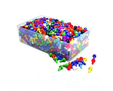 Invicta Lot de 1000 pinces à linge 5 couleurs