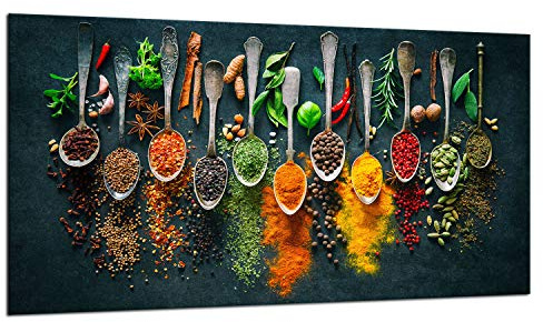 TMK ArtDeko Herdabdeckplatte 1 Teilig 90x52 cm - Spritzschutz Herdabdeckung – Herdschutz aus Sicherheitsglas – Robust, Hygienisch & Rutschfest– Schutz für Induktion, Ceran, Gas & Elektro