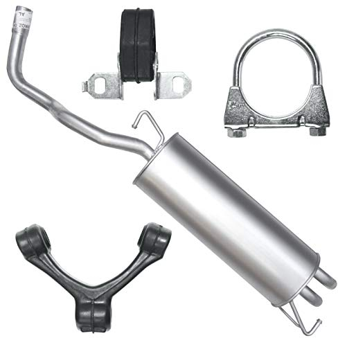 Adamot Endschalldämpfer Auspuff Endtopf für A3 8L, Leon I 1 1M, New Beetle I 1 9C, Golf 4 IV