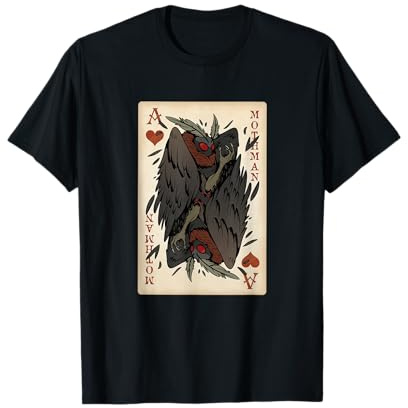 Mothman Spielkarte – Herz-Ass, Spielanzug, Kryptid-Geschenk T-Shirt
