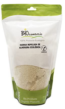 BIOCOMERCIO | Harina Repelada de Almendra Ecológica | Almendra ecológica | 500 gramos | Harina de almendras repeladas | Frutos secos | Harina