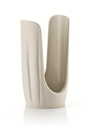 Guzzini - Tierra, Portabicchieri in Plastica Riciclata - Argilla, ø9,5 x h18,5 cm - 19760079
