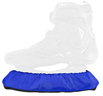 Aoblok Kufenschoner Schlittschuhe, 1 Paar Eishockey Elastische Kufenstrümpfe für Damen Herren Kinder Schlittschuhe & Eislaufschuhe, Schlittschuh Kufenschutz Zubehör Eishockey Geschenk (Blau,L)