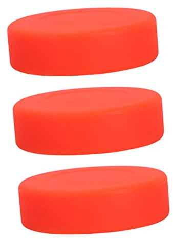 DECHOUS 3 Stück Eishockey Pucks Aus PVC Hochhärte Matte Oberfläche Für Kinder Und Outdoor Rollhockey Zum Training Und Spiel