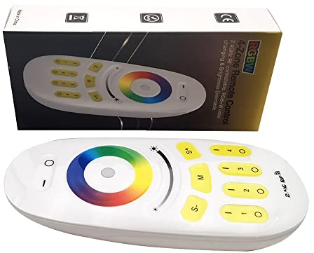 LM096 RGB/RGBW 4 Zone Touchscreen Fernbedienung Betrieben mit 2pcs AAA Batterien 3V Arbeit mit C03RF C04RF LM053 Mi-Boxer WB5 FUT037W FUT038W LED Controller