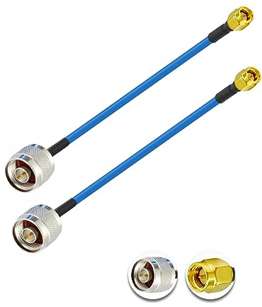 Vecys 2PCS SMA Maschio a N Tipo Maschio RF Cavo Coassiale N Tipo RF Pigtail 6 /15CM RG402 SMA Maschio 50 Ohm Bassa Perdita Cavo di Estensione