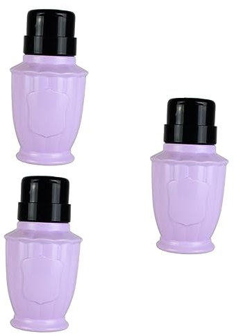 FOMIYES 3stücke Nagellackentferner Flasche Mit Druckpumpe Leere Kunststoffflasche Für Make-up-entferner Für Reisen Aus Hochwertigem Hartem Passend Für Flüssigkeiten Und Einfache