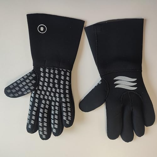 aquata 5 Finger 3mm Neopren Handschuh mit grosser Handstulpe Fuer Ringsystem(Nicht wasserdicht) (M)