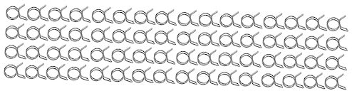 OFFSCH 400pcs Expandable Garden Hose Stainless Steel Hose Clips Easy Install Fix Drip Irrigation Pipes
