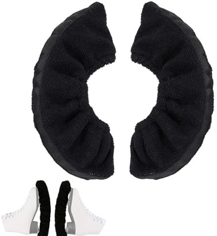 PVFZXS 1 Paar Schlittschuh Kufenstrumpf Eishockey Bauer Schlittschuh Zubehör Eishockey Elastische Kufenstrümpfe Schwarz Größe M für Hockeyschlittschuhe Eiskunstlaufschuhe