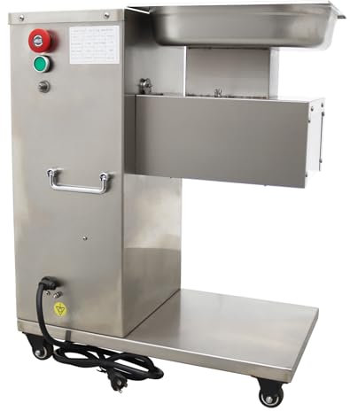 HXLDZOU Meat Slicer Commercial Meat Slicer, Fresh Meat Slicer 750W Standard with 8mm Blade for Butcher Shop