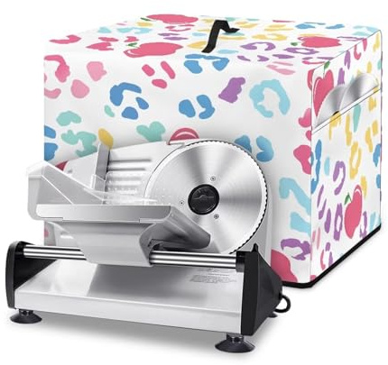 Drnuikhe Apple Pattern Food Slicer Cover Home Kitchen Electric Appliance Cover Durable Cheese Bread Meat Slicer Sleeve with Side Pocket and Top Handle,16x13x13 Inches