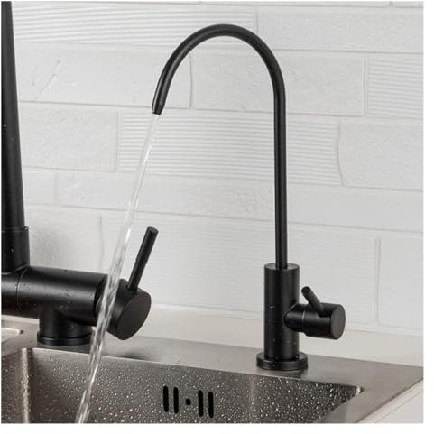 MTMHFPER Robinet de Cuisine en Acier Inoxydable, purificateur d'eau, Robinet à Boire Direct avec Filtre pour Robinet mitigeur de Salle de Bain