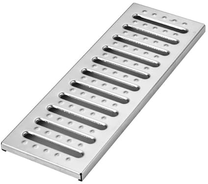 Canaleta Desague Rejilla De Drenaje De Zanja Metálica, Rejilla Desague Exterior Para Entradas De Vehículos, Pisos De Garaje, Filtros Para Desagües De Lluvia Y Alcantarillado(58x20x2.5cm)