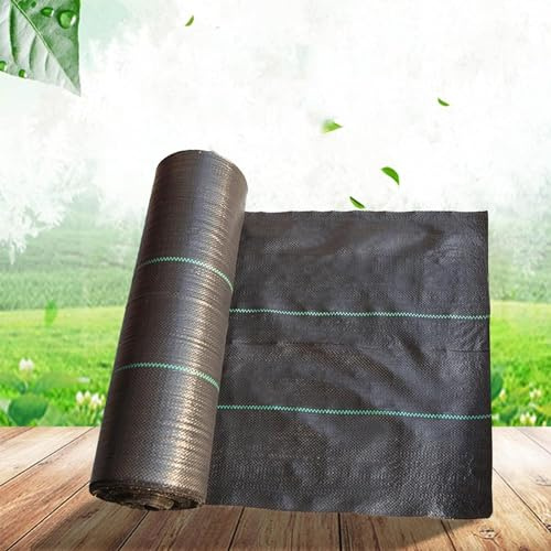 Tessuto Anti-Erbacce - Barriera geotessile Resistente Contro Le Erbacce per Giardini, aiuole e vialetti - Membrana di Copertura del Terreno ad Alta Resistenza (Dimensioni: 0,61x91 m / 2x300