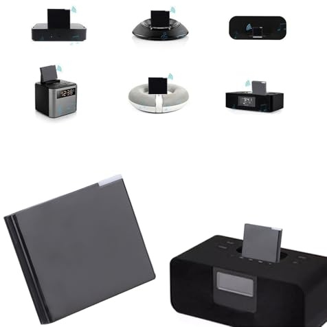 Plyisty Receptor Adaptador Bluetooth de 30 Pin para Altavoces de Muelle de 30 Pines, Adaptador Bluetooth 5.0 para SoundDock