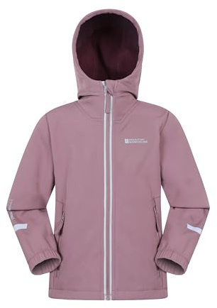 Mountain Warehouse Huxley Kids Water Resistant Reflective Softshell Dusky Purple Teen Size 13 Years