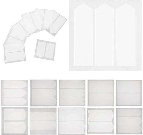 DECHOUS 18 feuilles Autocollants Manucure Française Pochoirs Onglets Réutilisables pour Nail Art DIY Guides Ongles pour Décoration et Faux Ongles Accessoires pour Vernis French Manicure