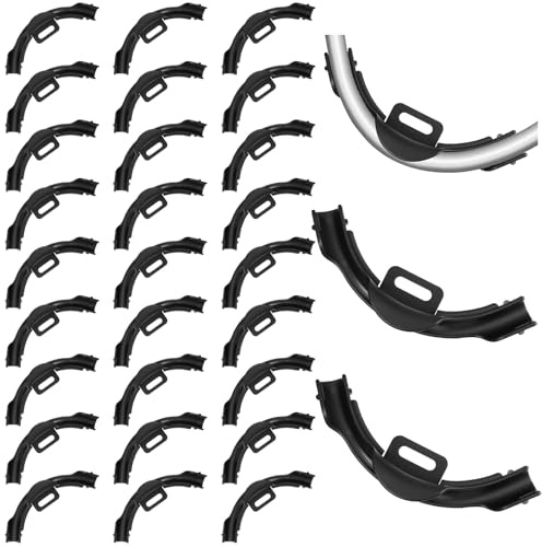 30 Pcs 3/8 - 1/2 Pex 90 Degree Bend Support, Plastic 90 Degree Elbow Tubing Bend Support Black Pex Fittings Clamps Pipe Holder 1/2 Inch
