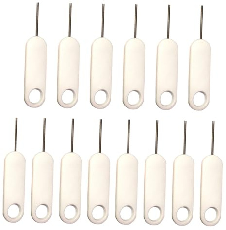 Garneck Estrattore Sim in Metallo 20 Pezzi Pin di Rimozione Scheda Sim per Smartphone Compatibile Tutti i Modelli di Telefono Strumento Pratico per Espulsione Chip e Reset Elettronico