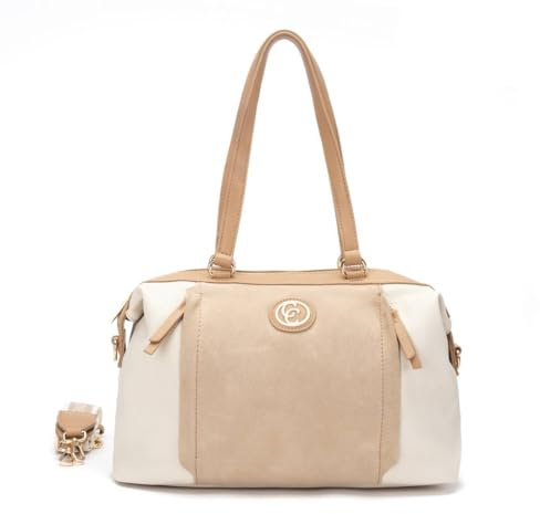 Carmela - Bolso de Hombro Mujer Beige - Diseño moderno y práctico - Ideal para cualquier ocasión - Modelo 18619901