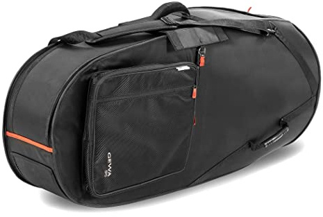 GEWA Prestige SPS Gig Bag/Tasche Tuba (Schallbecherdurchm. bis 48 cm) - Cordura 1680 Denier - 20 mm Polsterung + Fiberglaseinlage - Sperrholzeinlage - Rucksack-/Schultergurt - Schwarz
