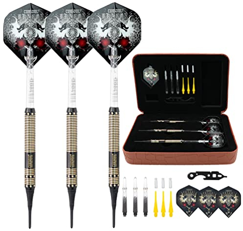 CUESOUL Dragon Deluxe Soft Dartpfeile Set with Luxury Case, 16 gram (B1102)