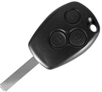 Schlüssel für Renault Clio Kangoo Modus Twingo Wind | 3 Tasten | Fernbedienung Autoschlüssel