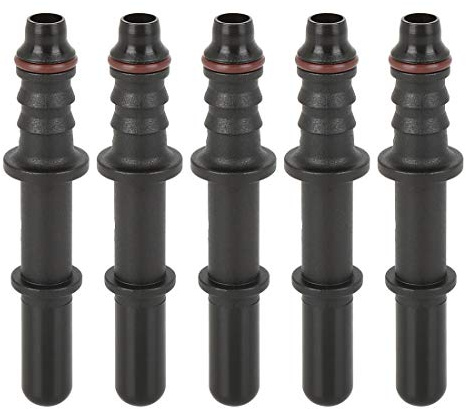 X AUTOHAUX 7.89mm ID6 Fuel Line Hose Straight Connector for Auto | Quick Release Male Connector, 5pcs