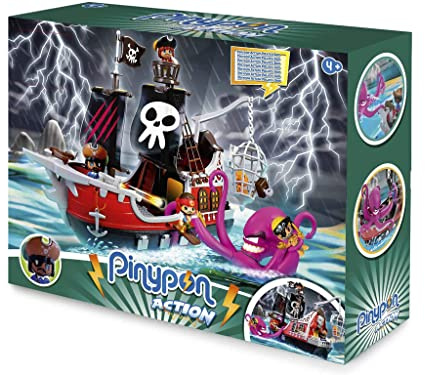 Pinypon Action - Piratenschiff (Famosa 700015803) empfohlenes Spielzeug für Kinder von 4 bis 8 Jahren