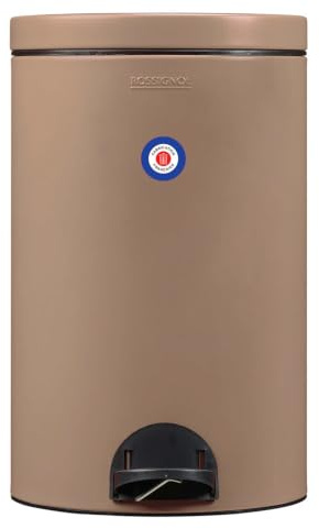 ROSSIGNOL Poubelle de cuisine, Poubelle 20L, Poubelle à pédale, Fabrication française, Fermeture silencieuse, Seau intérieur amovible avec anse, SANIA